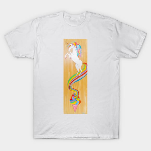 Unicorn and Ice Cream T-Shirt by Polette Color